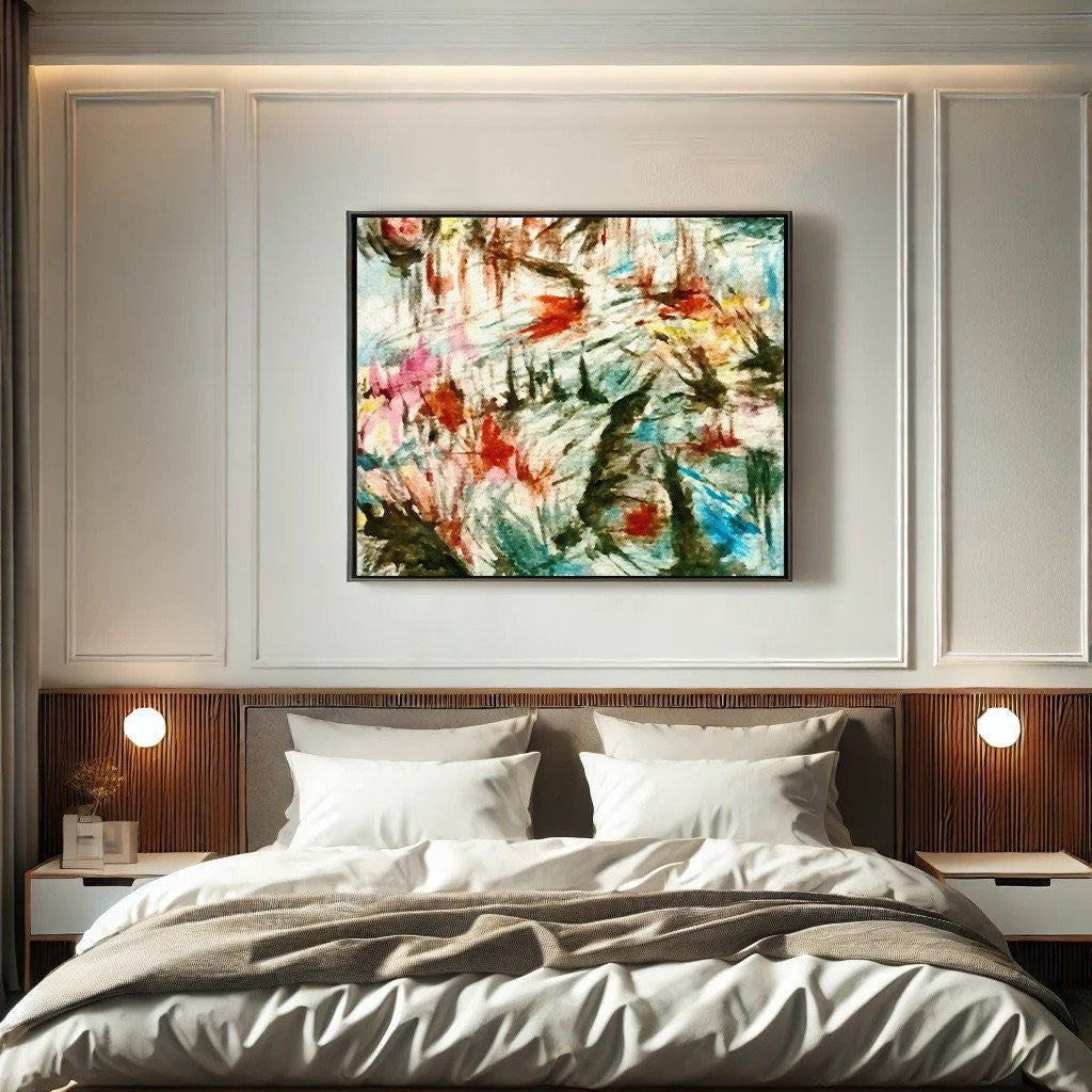 Abstract Expressionist Wall Art – Bold Modern Canvas