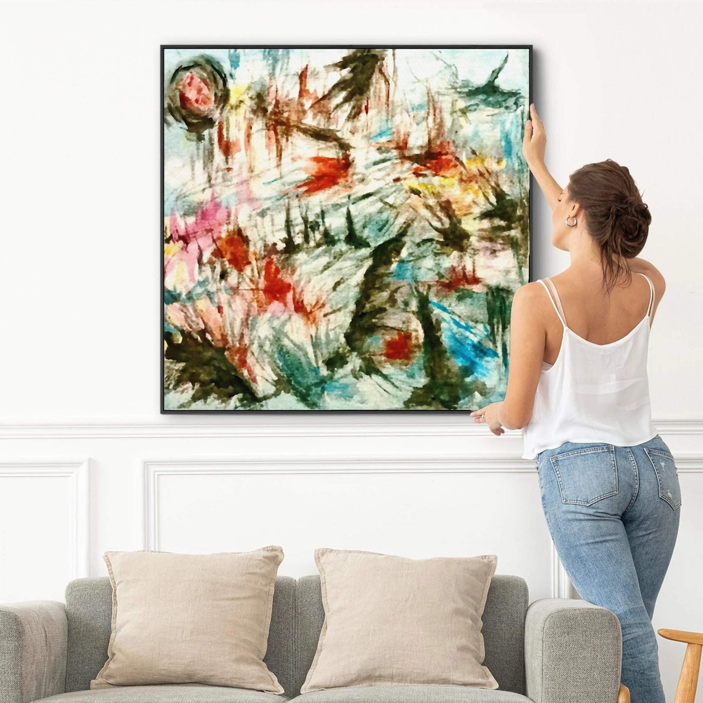 Abstract Expressionist Wall Art – Bold Modern Canvas