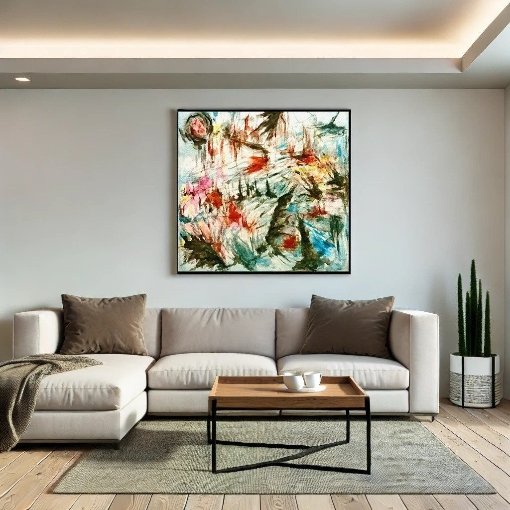 Abstract Expressionist Wall Art – Bold Modern Canvas