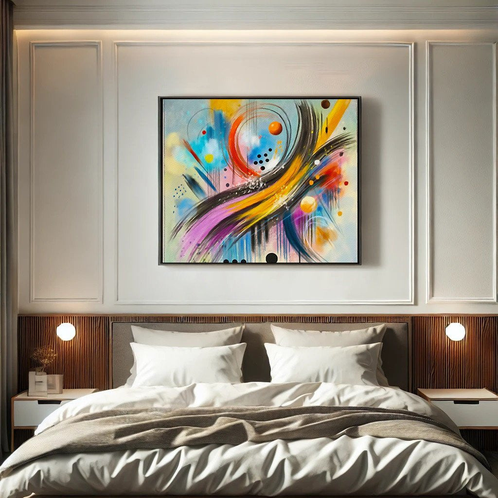 Modern Abstract Wall Art – Colorful Geometric Canvas