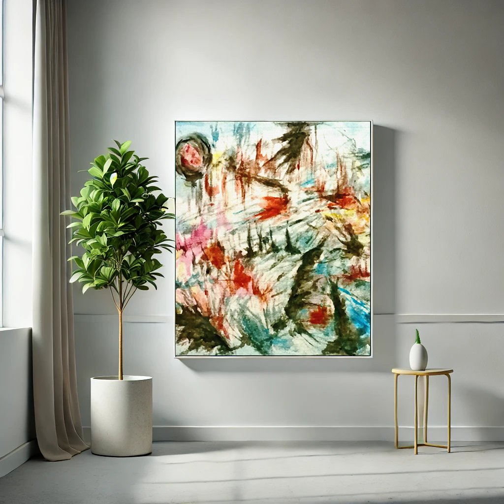 Abstract Expressionist Wall Art – Bold Modern Canvas